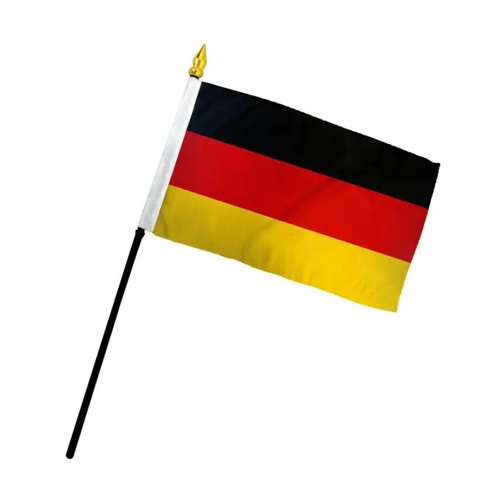 German Flag, 4" x 6"