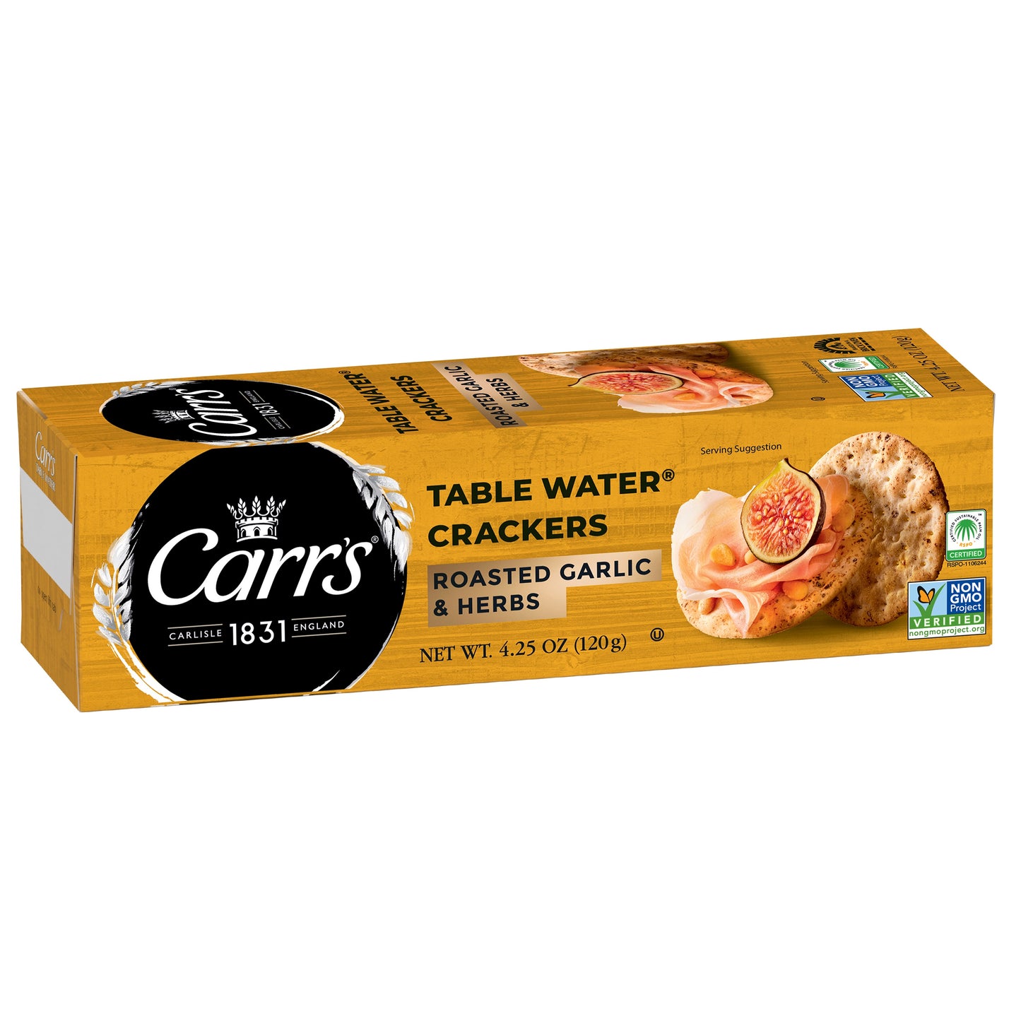 Carr's Water Crackers, Garlic & Herb