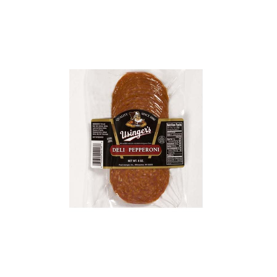 Usinger's Sliced Deli Pepperoni, 6 oz.