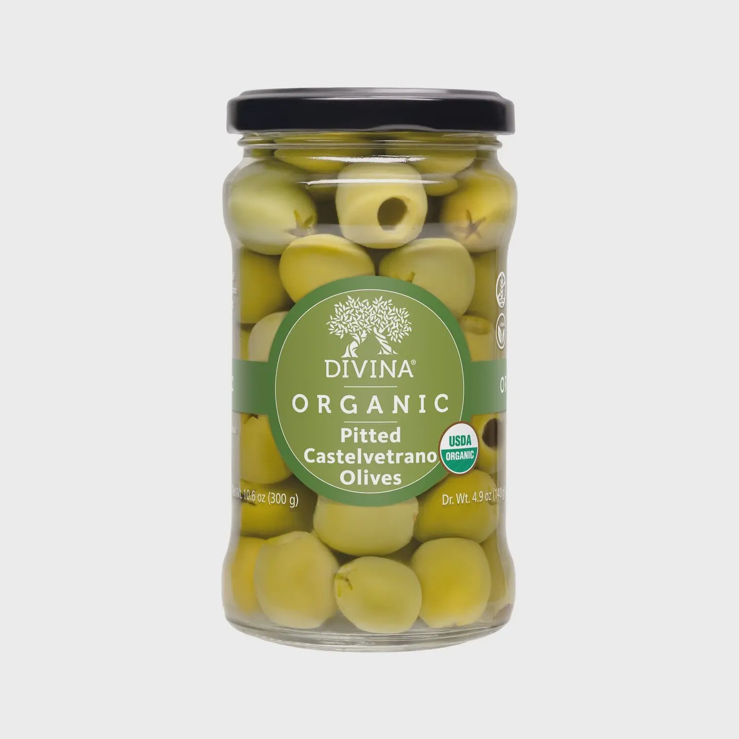 Divina Organic Pitted Castelvetrano Olives, 6.3 oz
