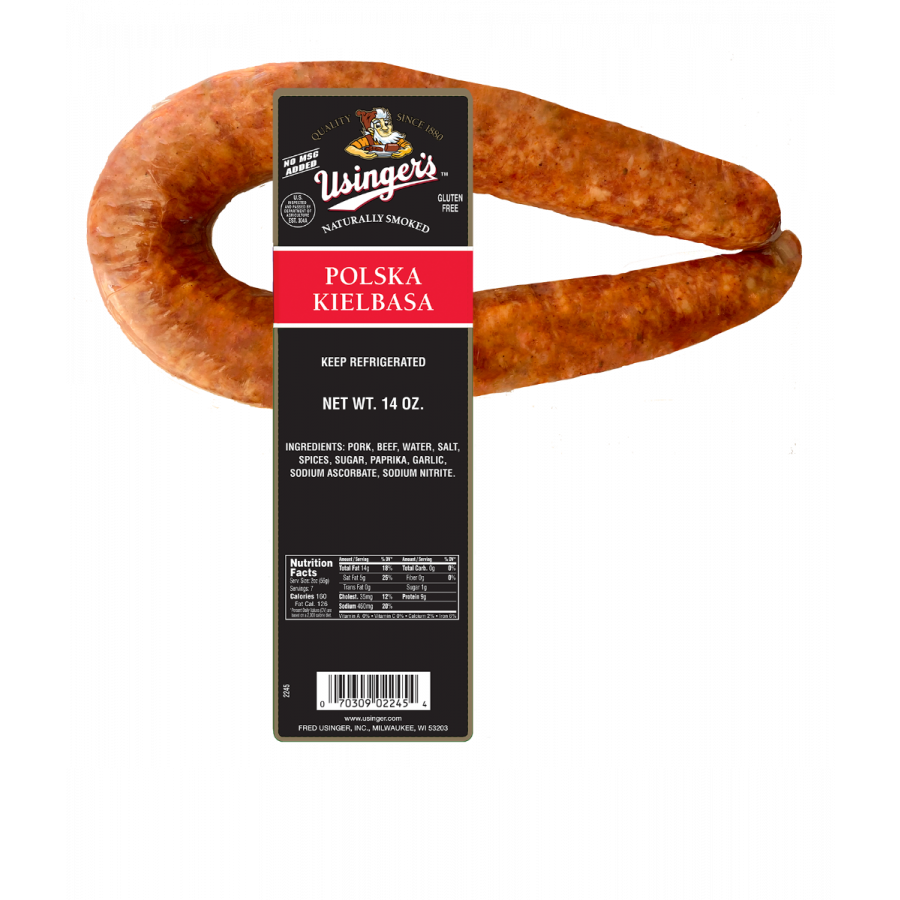 Usinger's Smoked Polish Kielbasa, 14 oz. loop