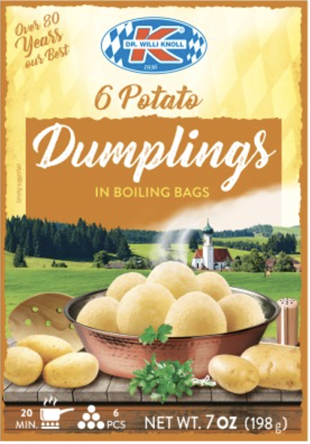 6 Potato Dumplings Halb & Halb Boiling Bag, 7 oz.