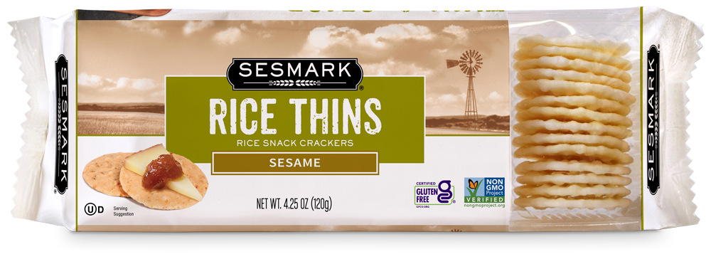 Sesmark Sesame Rice Thins, 4.25 oz.