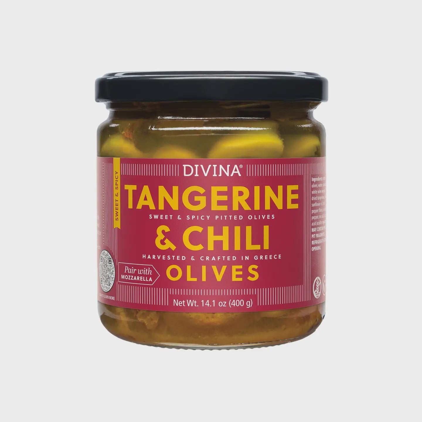 Divina Tangerine & Chili Olives, 14.1 oz