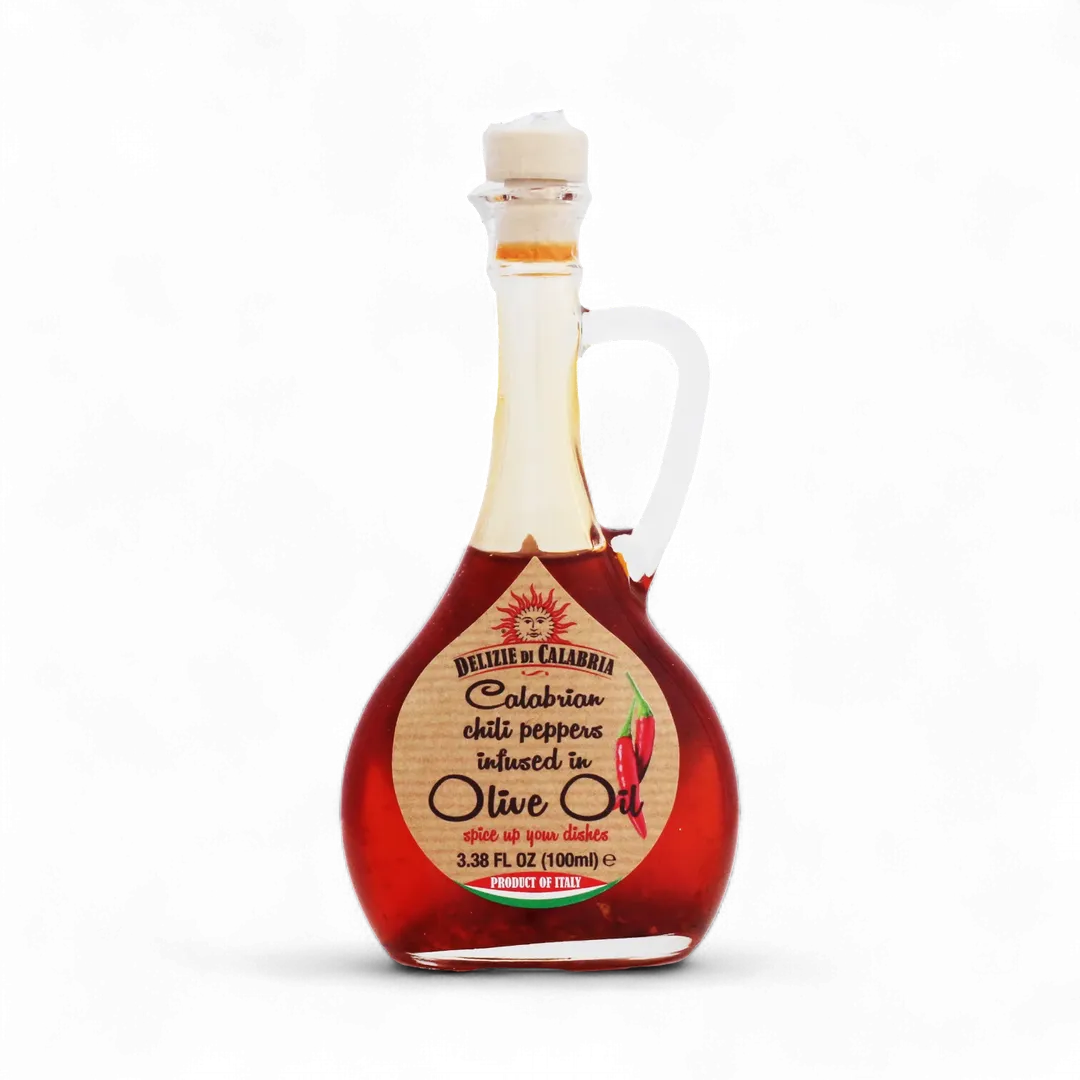 Terre Francescane Calabrian Chili Pepper infused Olive Oil, 3.38oz (100ml)