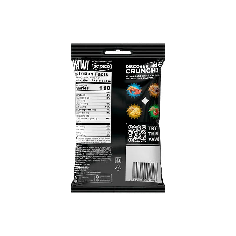 YAW! Sour Cream & Onion Baked Baguette Bites, 2 oz.