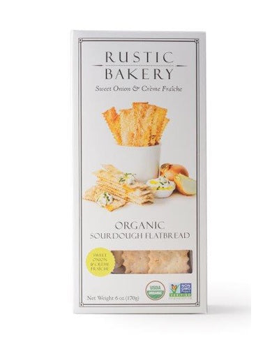 Sweet Onion & Creme Fraiche Flatbread crackers