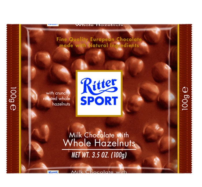 Ritter Sport Milk Chocolate Whole Hazelnut Bar