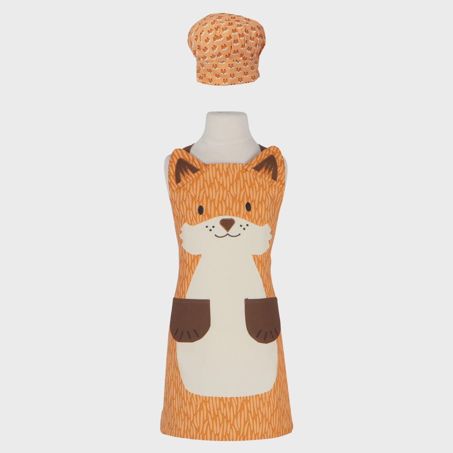 Fox Daydream Kids Apron and Hat Set