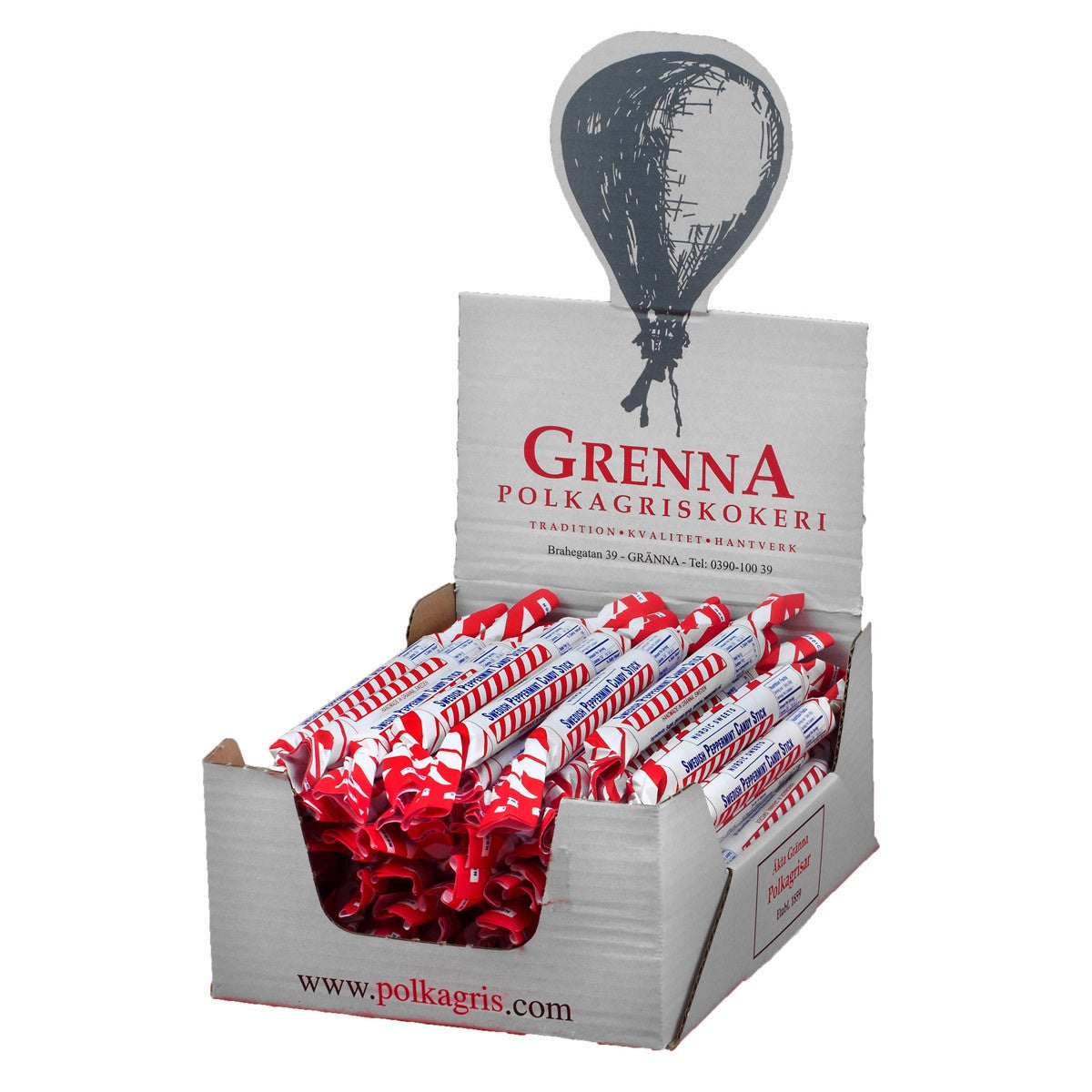 Nordic Sweets Swedish Peppermint Stick, 1.76 oz.