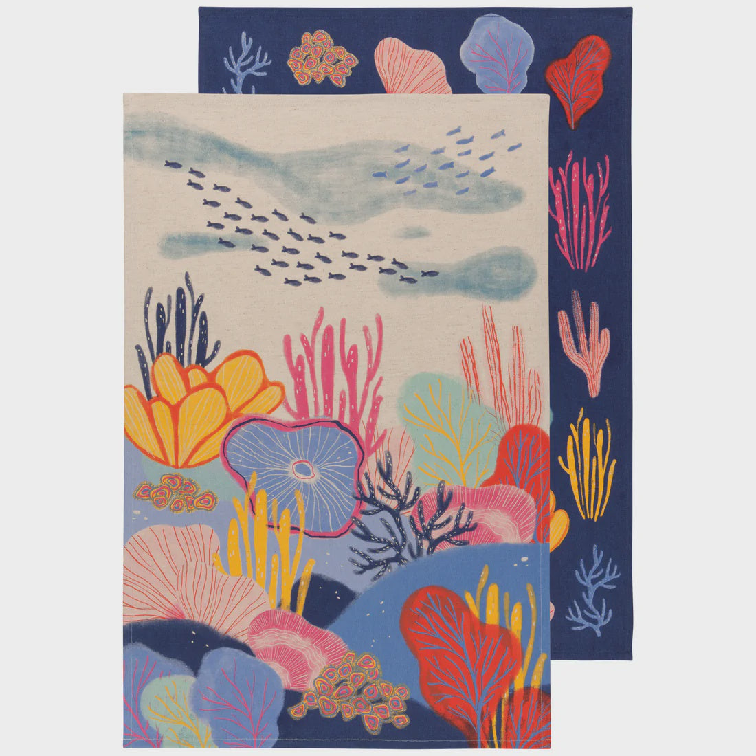 Neptune Printed Dishtowel Set of 2