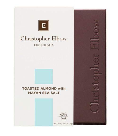 Christopher Elbow Almond Mayan Sea Salt Bar, 2.65 oz.