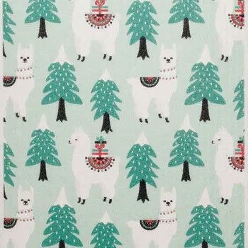 Christmas Llamas Swedish Cellulose Dishcloth