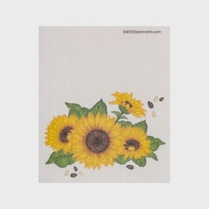Golden Sunflower Swedish Cellulose Dishcloth