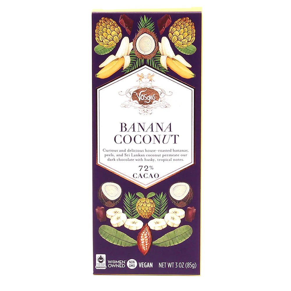 Vosges Dark Chocolate w/ Banana & Coconut Bar