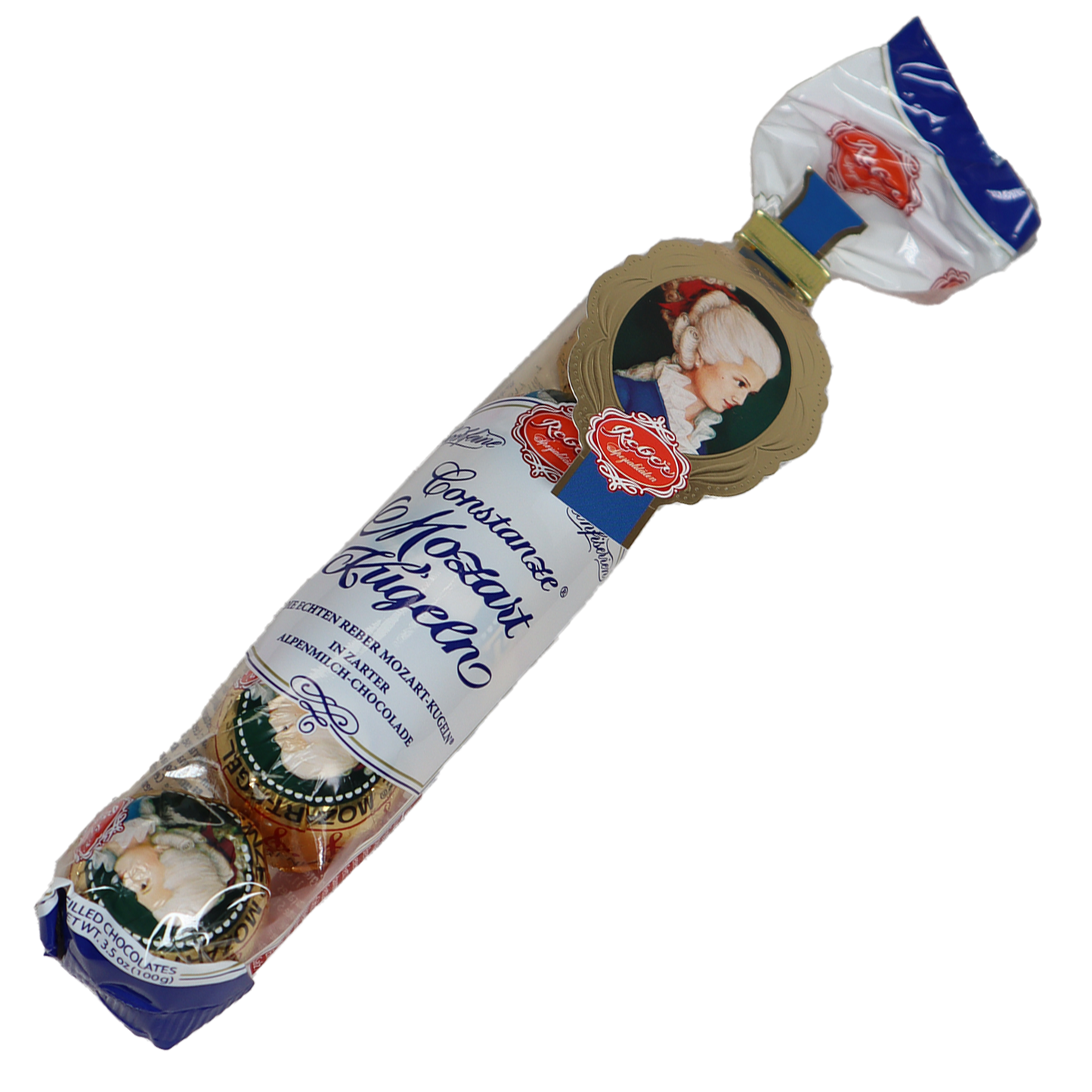 Reber Constanze 5 pc Milk Chocolate Kugeln, 3.5 oz.