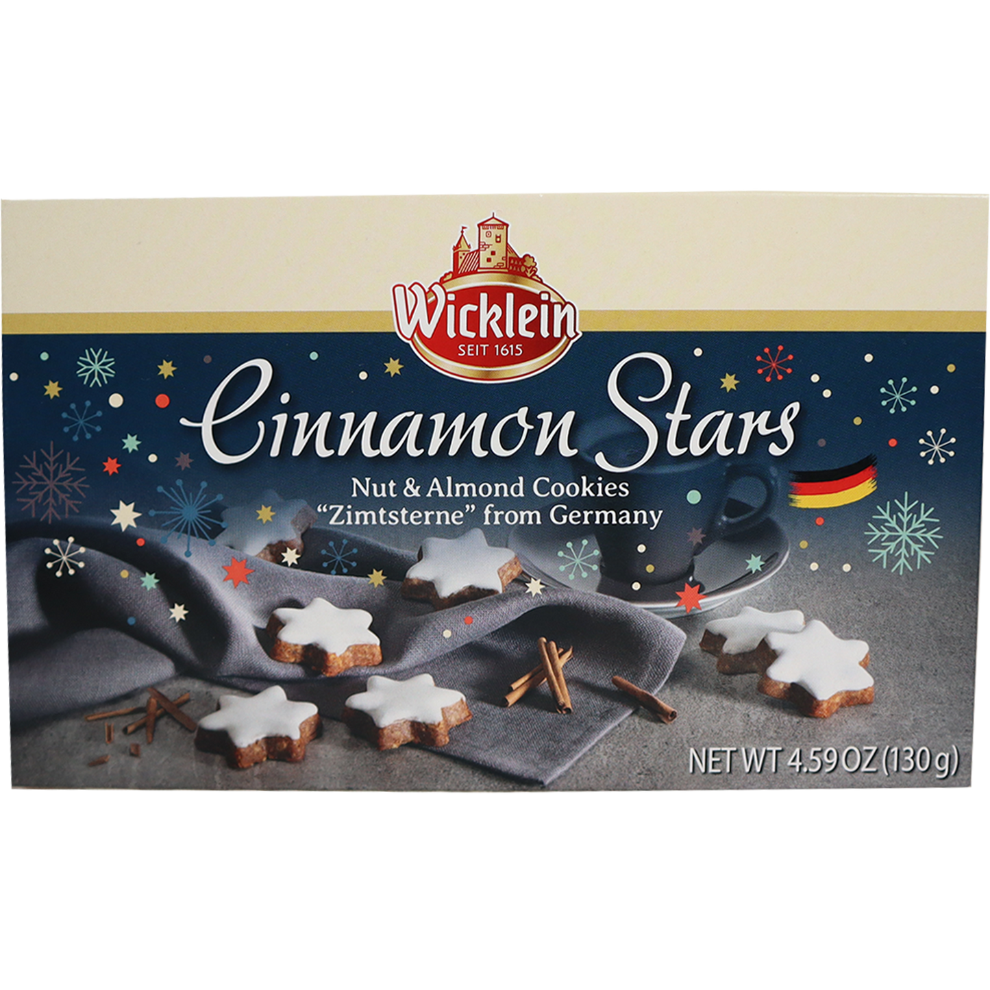 Wicklein Zimtsterne Cinnamon Star Cookies, 4.59 oz.