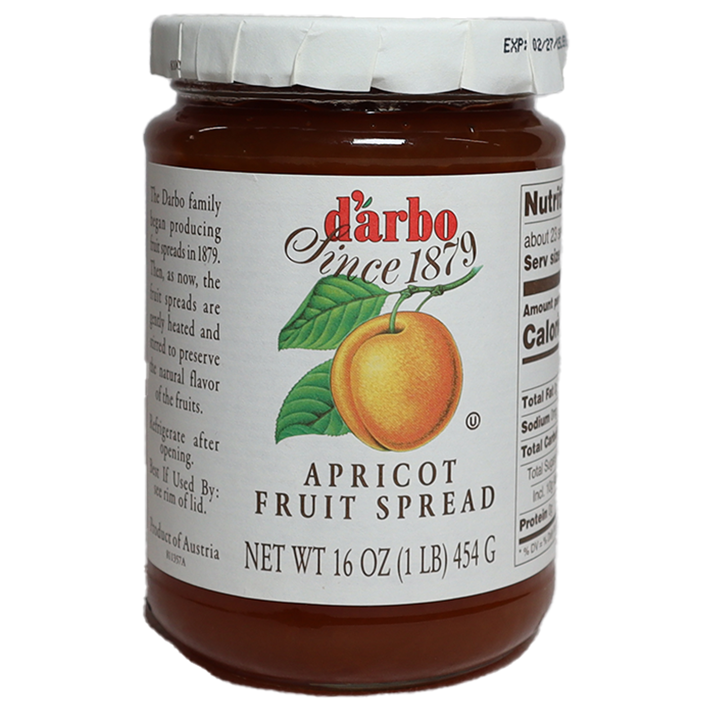 d'arbo Apricot Fruit Spread
