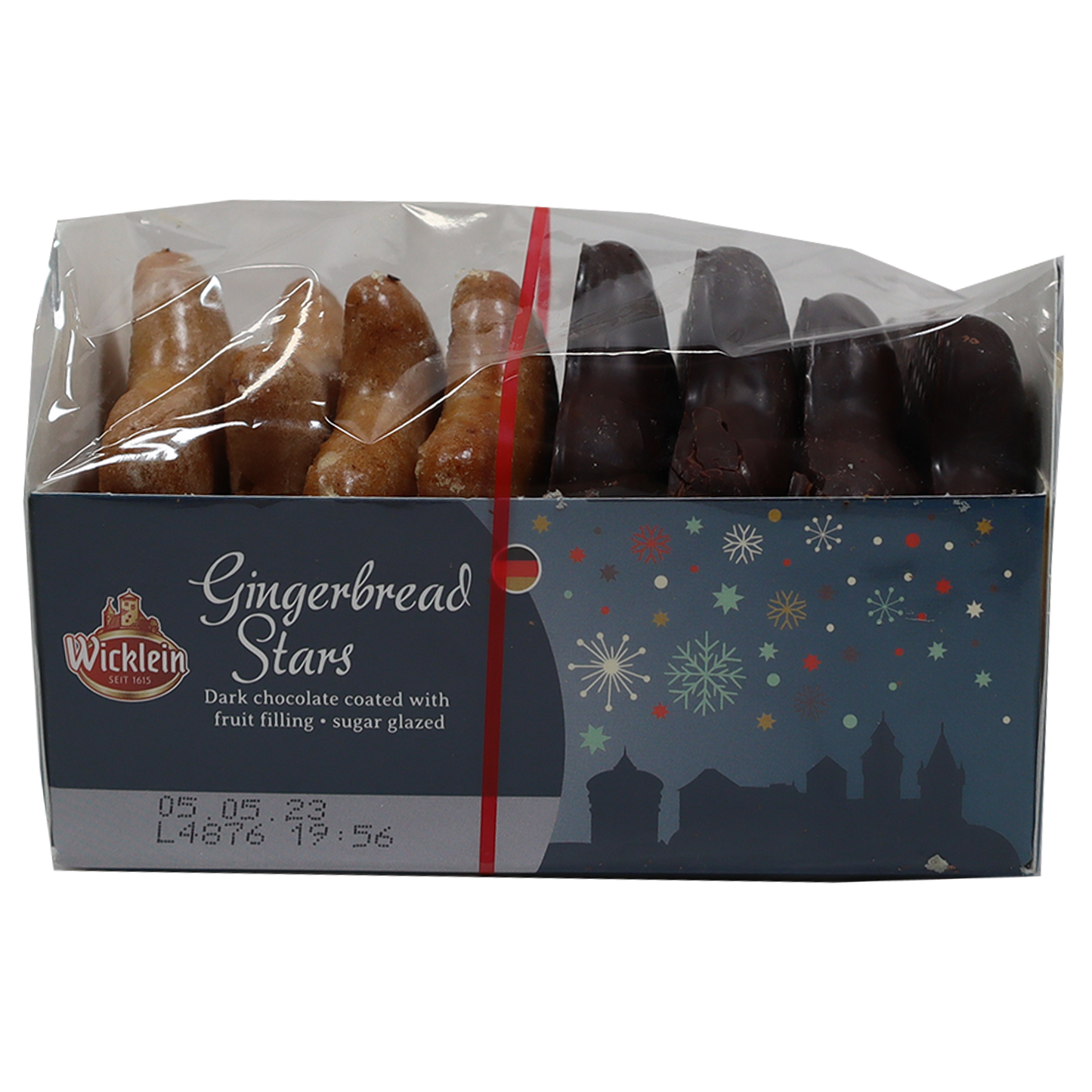 Wicklein Gingerbread Stars Chocolate Covered & Iced