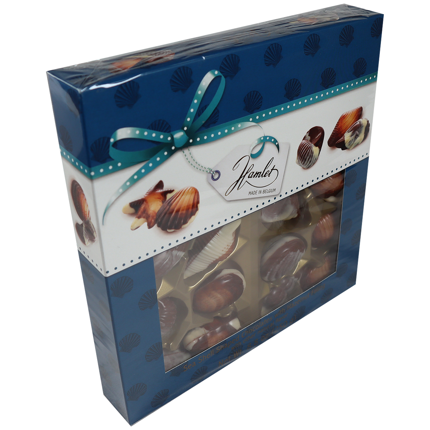 Hamlet Chocolate Seashells, Window Gift Box, 8.8 oz.
