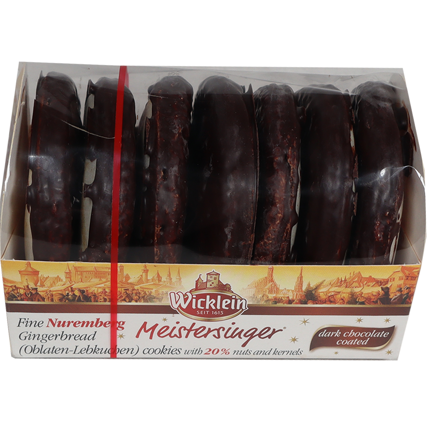 Meistersinger Chocolate Lebkuchen with 20% Nuts, 7 oz.