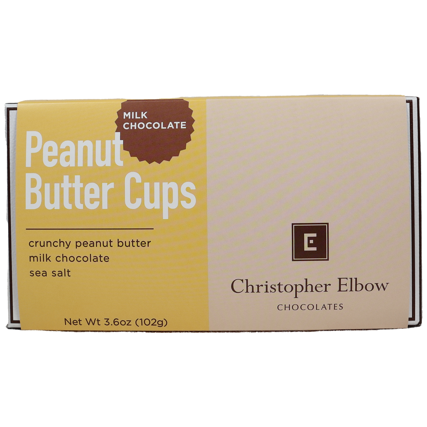 Christopher Elbow 8pc Peanut Butter Cups, Milk Chocolate