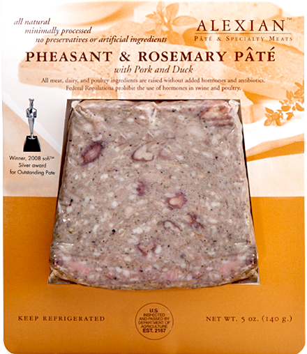 Alexian Pheasant Rosemary Pate, 5 oz.