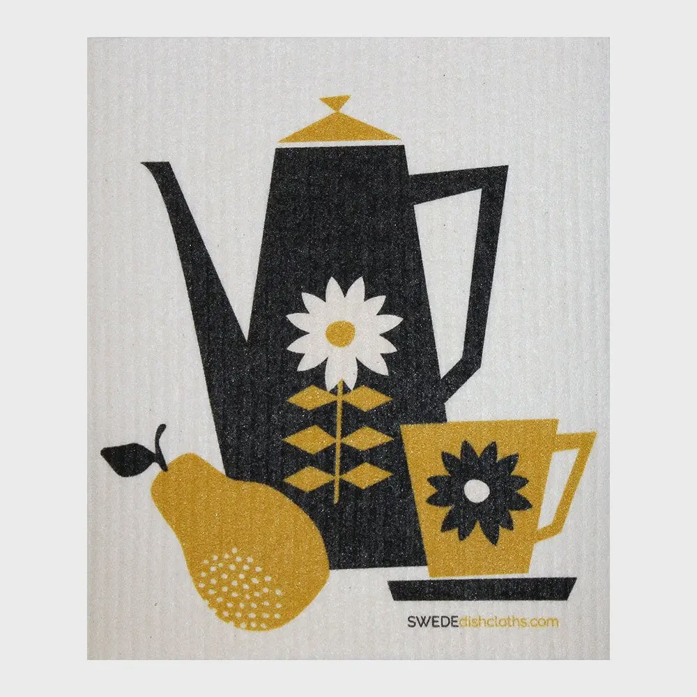 Retro Coffee Swedish Cellulose Dishcloth