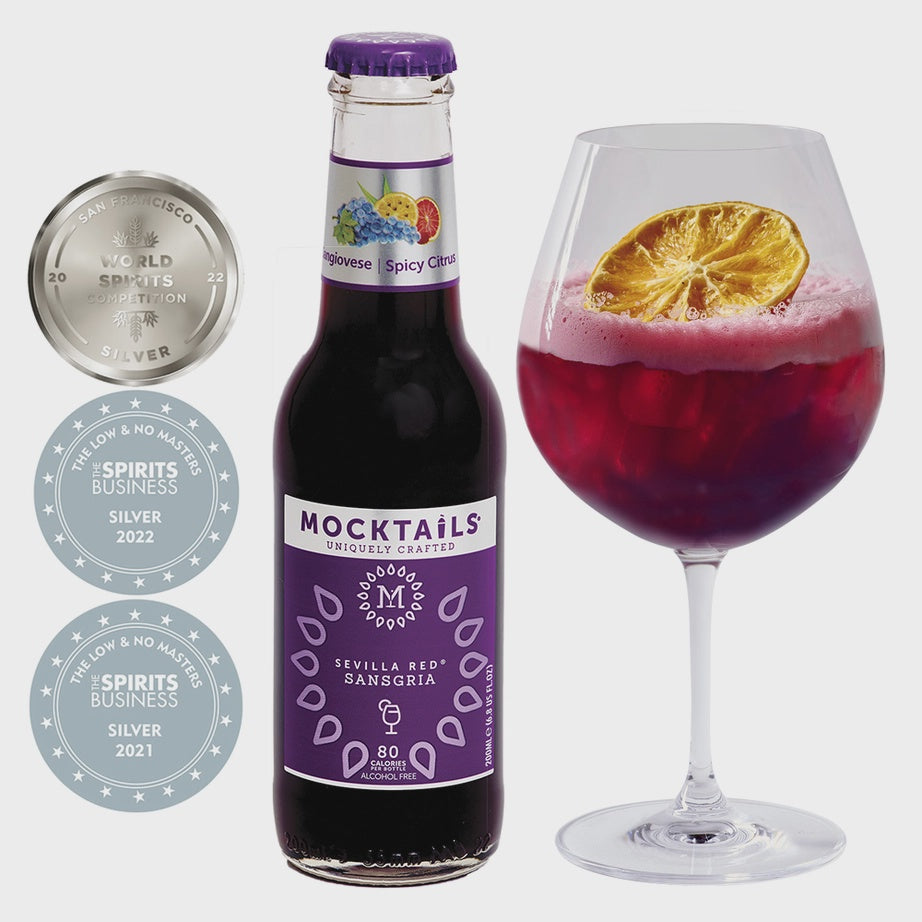 Mocktails Sansgria, 6.8 oz. glass bottle