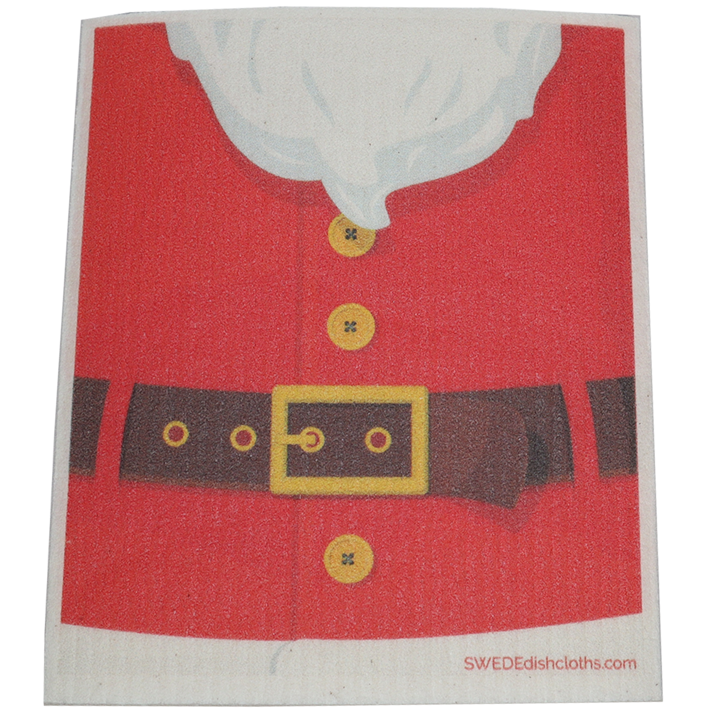 Christmas Santa's Coat Swedish Cellulose Dishcloth