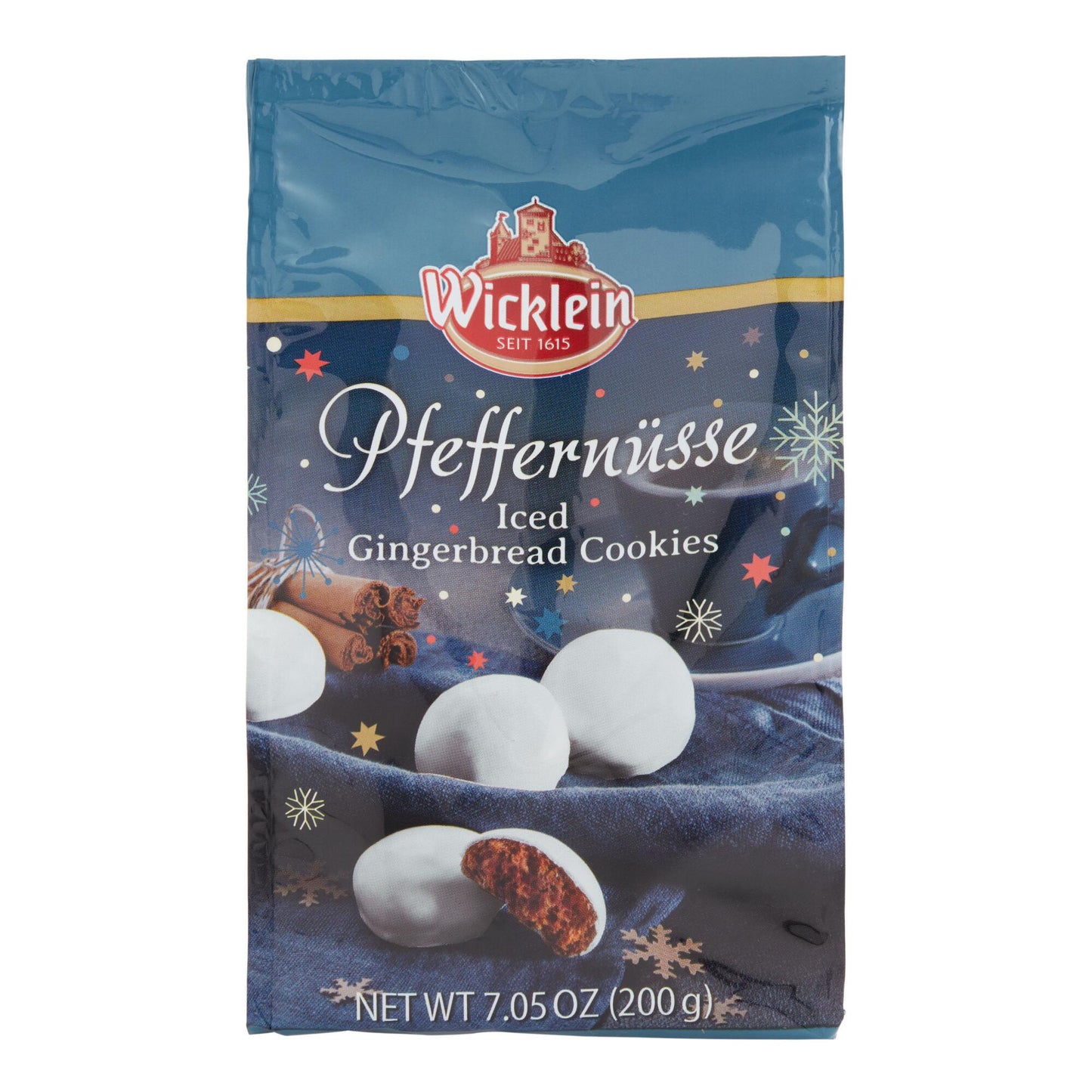 Wicklein Pfeffernusse Iced Gingerbread Cookie Bag, 7.05 oz.