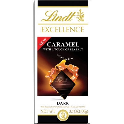 Lindt Caramel Sea Salt Excellence Dark Chocolate Bar