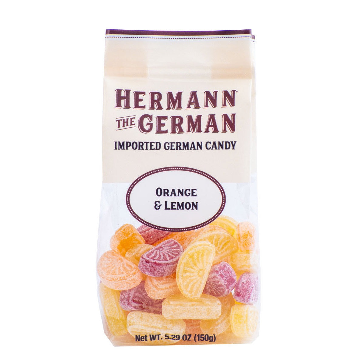 Hermann the German Orange & Lemon Candy, 5.29 oz