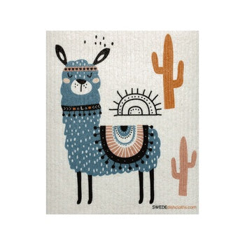 Blue Llama Swedish Cellulose Dishcloth