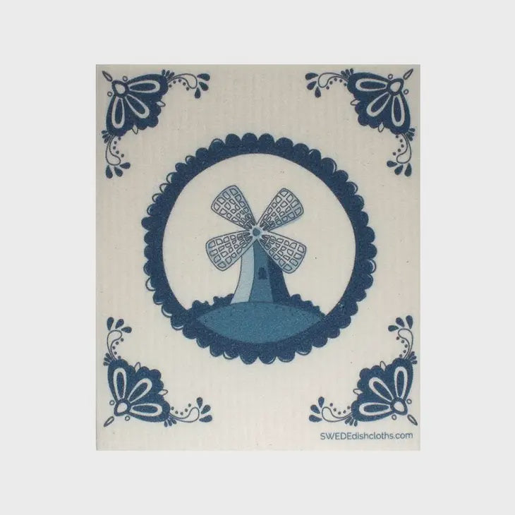 Dutch Windmill Swedish Cellulose Dishcloth