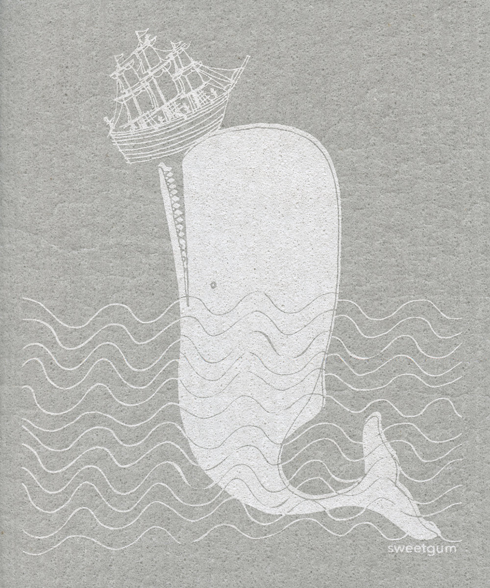 Moby Dick Swedish Cellulose Dishcloth
