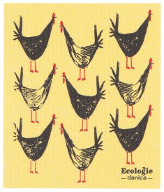 Chicken Scratch Swedish Cellulose Dishcloth