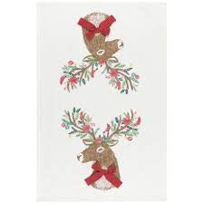 Dasher Deer Dish Towel