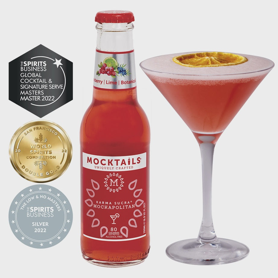 Mocktails Mockapolitan, 6.8 oz. glass bottle