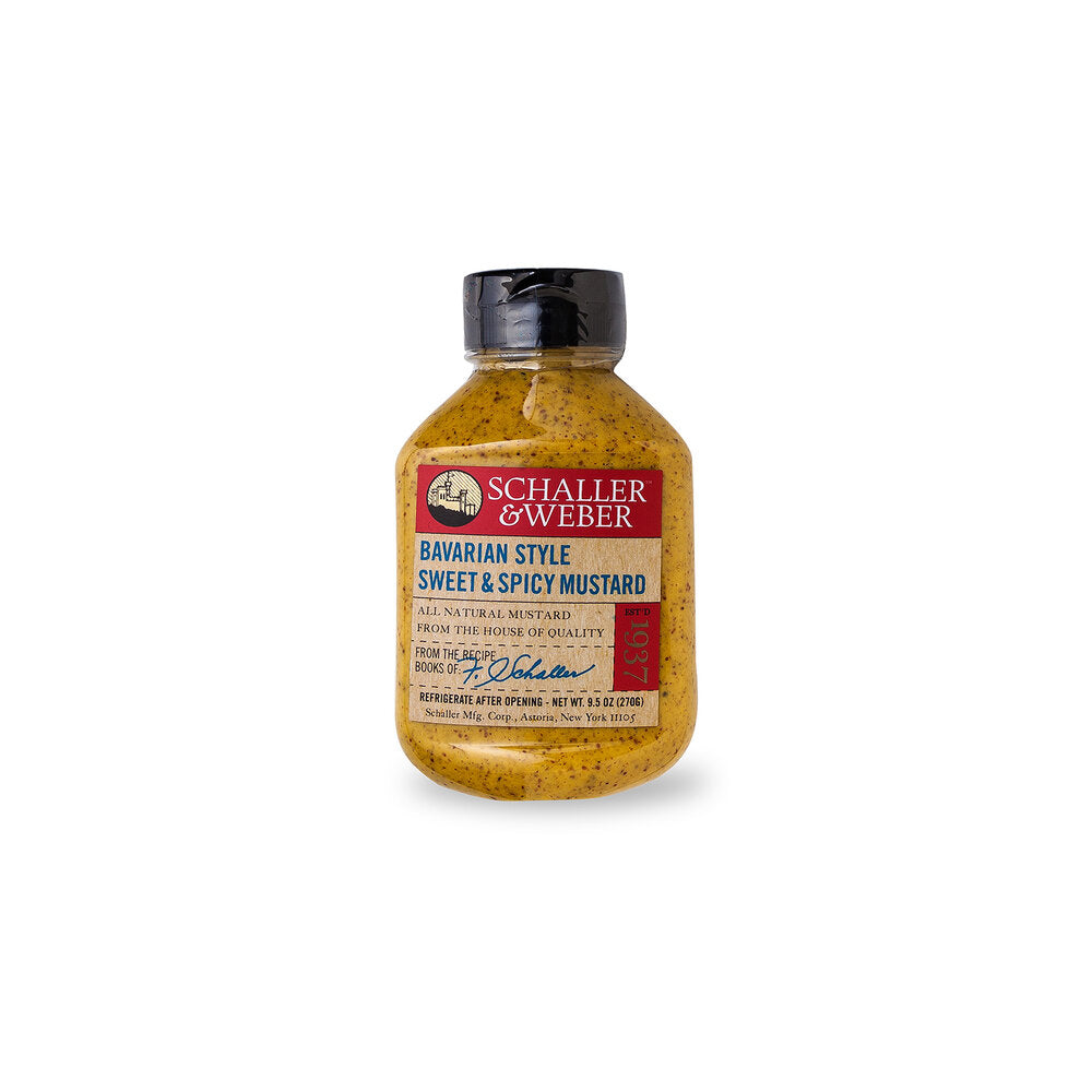 Schaller & Weber Bavarian Sweet and Spicy Mustard 9.5 oz