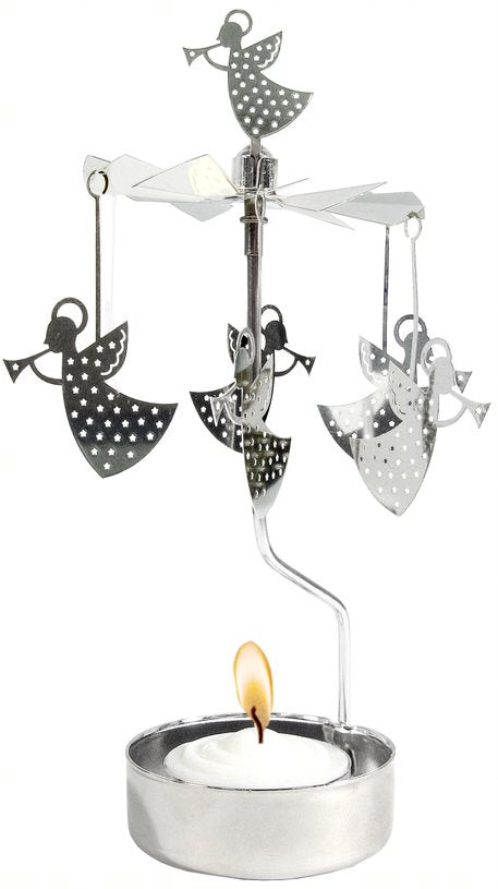 Trumpet Angel Carousel, Silver