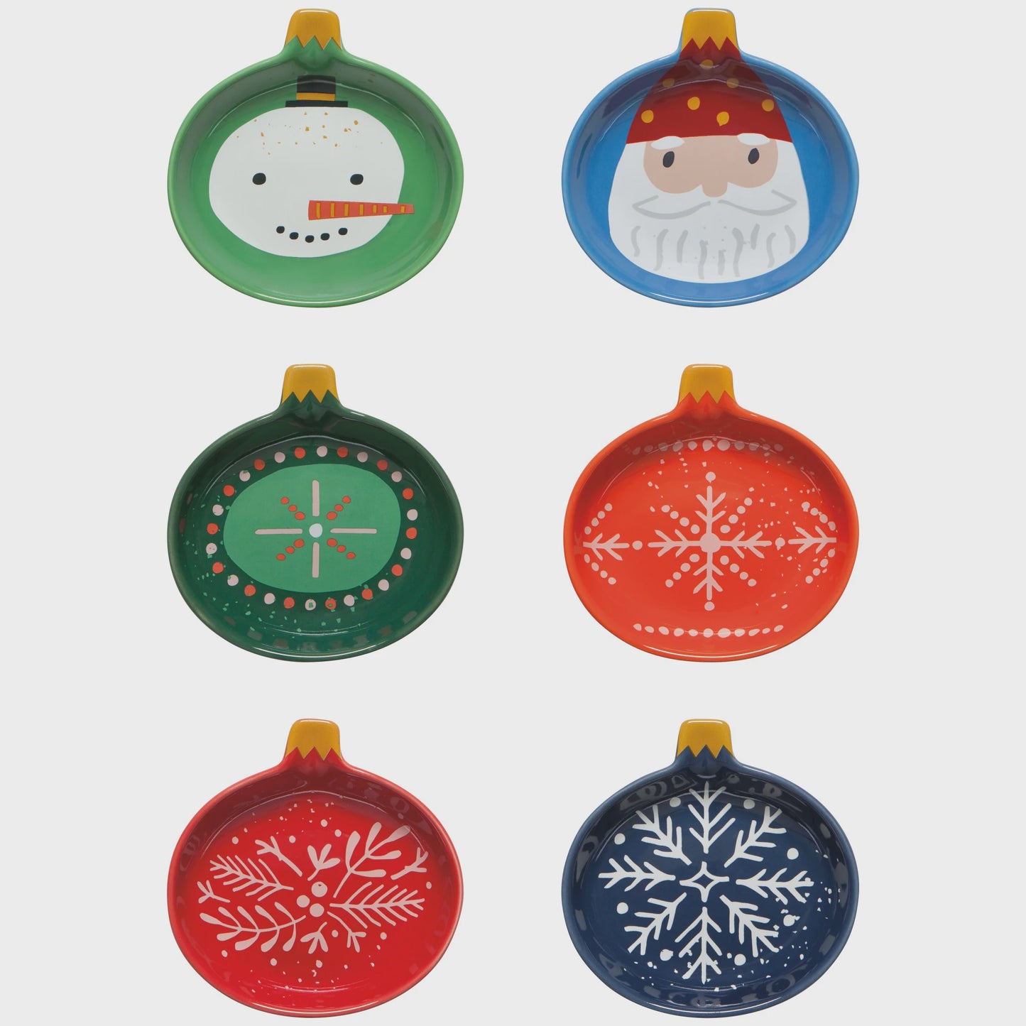 Christmas Charms Pinch Bowls, Set of 6
