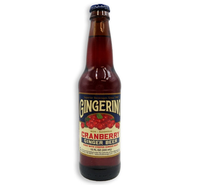 Gingerino Cranberry Ginger Beer, 12 oz.