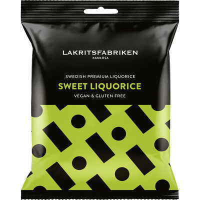 Lakritsfabriken Sweet Liquorice in Bag, 3.53 oz.