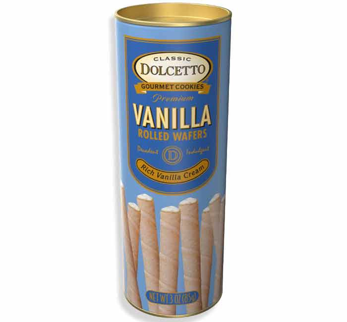 Dolcetto Vanilla Rolled Wafers, 3 oz.