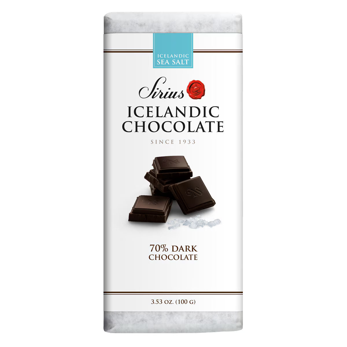 Noi Sirius 70% Dark Chocolate Sea Salt 1/pk Bar, 3.53oz