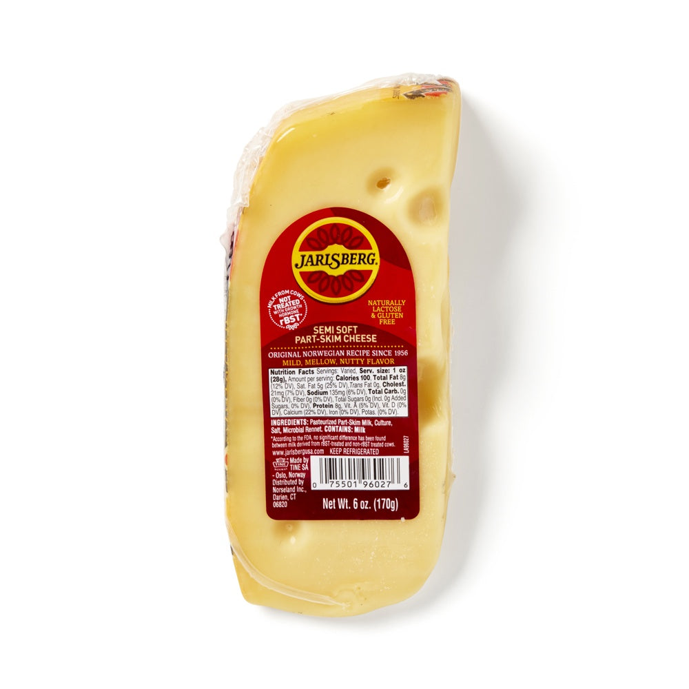 Norseland Jarlsberg Cheese Wedge EW, 6 oz