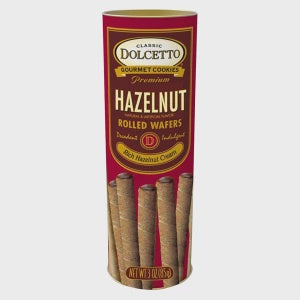 Dolcetto Hazelnut Rolled Wafers, 3 oz.