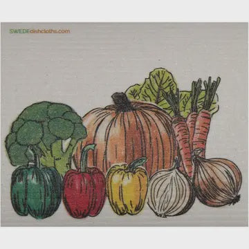 Fresh Vegetables Swedish Cellulose Dishcloth