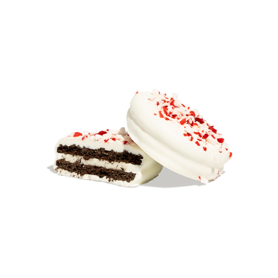 Albanese Candy Cane Crush Yogurt Covered Cream Filled Cookie